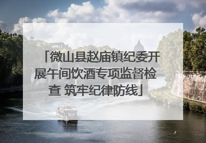 微山县赵庙镇纪委开展午间饮酒专项监督检查 筑牢纪律防线