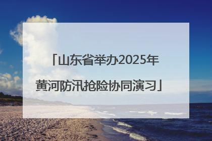 山东省举办2025年黄河防汛抢险协同演习
