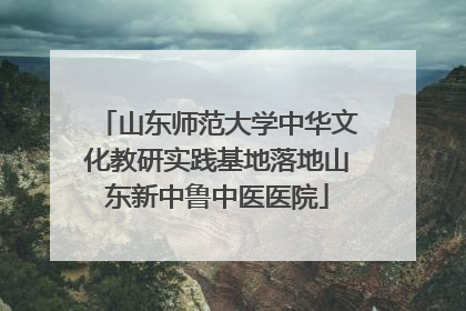 山东师范大学中华文化教研实践基地落地山东新中鲁中医医院