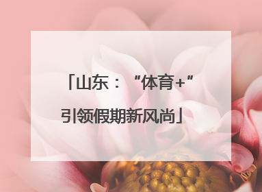 山东：“体育+”引领假期新风尚