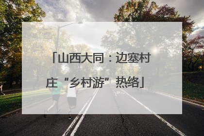 山西大同：边塞村庄“乡村游”热络