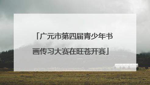 广元市第四届青少年书画传习大赛在旺苍开赛