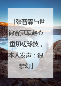 张智霖与世锦赛冠军赵心童切磋球技，本人发声：很梦幻