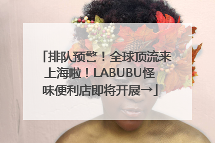 排队预警！全球顶流来上海啦！LABUBU怪味便利店即将开展→