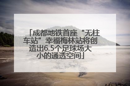 成都地铁首座“无柱车站”幸福梅林站将创造出6.5个足球场大小的通透空间