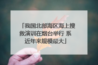我国北部海区海上搜救演训在烟台举行 系近年来规模最大