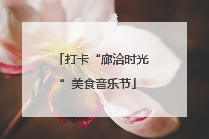 打卡“廊洽时光”美食音乐节