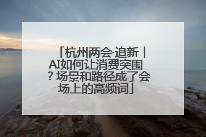 杭州两会·追新丨AI如何让消费突围？场景和路径成了会场上的高频词