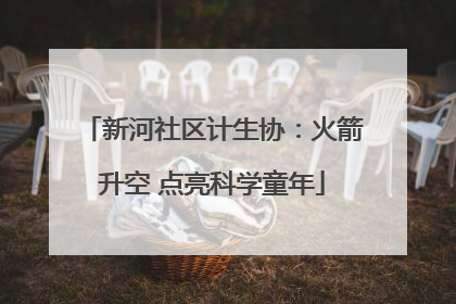 新河社区计生协：火箭升空 点亮科学童年