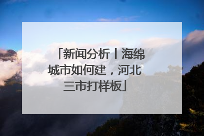 新闻分析丨海绵城市如何建，河北三市打样板