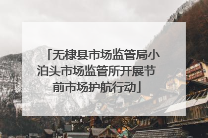 无棣县市场监管局小泊头市场监管所开展节前市场护航行动