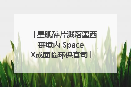 星舰碎片溅落墨西哥境内 SpaceX或面临环保官司
