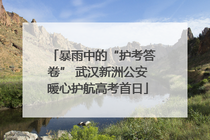 暴雨中的“护考答卷” 武汉新洲公安暖心护航高考首日