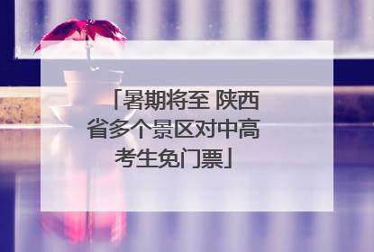 暑期将至 陕西省多个景区对中高考生免门票