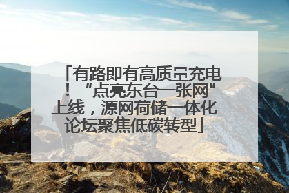 有路即有高质量充电！“点亮东台一张网”上线，源网荷储一体化论坛聚焦低碳转型
