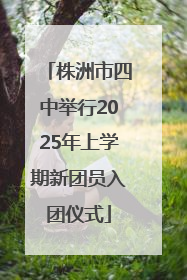 株洲市四中举行2025年上学期新团员入团仪式
