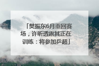 樊振东6月重回赛场，许昕透露其正在训练：将参加乒超
