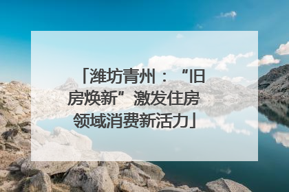 潍坊青州：“旧房焕新”激发住房领域消费新活力