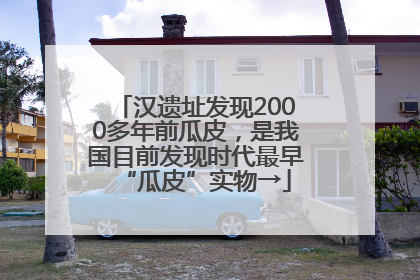 汉遗址发现2000多年前瓜皮，是我国目前发现时代最早“瓜皮”实物→