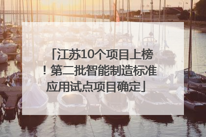 江苏10个项目上榜！第二批智能制造标准应用试点项目确定