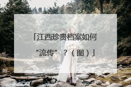 江西珍贵档案如何“流传”？（图）
