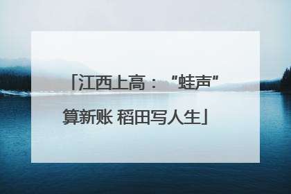 江西上高：“蛙声”算新账 稻田写人生