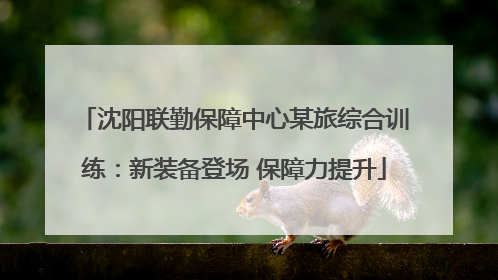 沈阳联勤保障中心某旅综合训练：新装备登场 保障力提升
