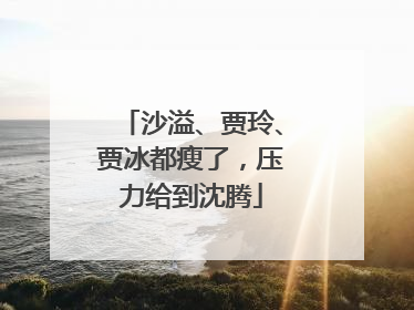 沙溢、贾玲、贾冰都瘦了，压力给到沈腾