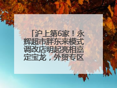 沪上第6家！永辉超市胖东来模式调改店明起亮相嘉定宝龙，外贸专区商品增至13款