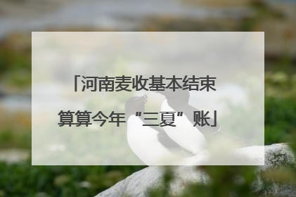 河南麦收基本结束 算算今年“三夏”账