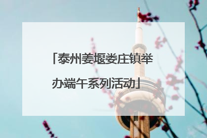 泰州姜堰娄庄镇举办端午系列活动