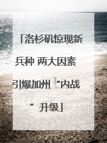 洛杉矶惊现新兵种 两大因素引爆加州“内战”升级