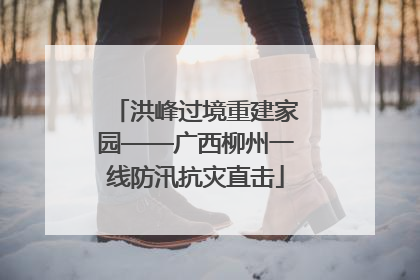 洪峰过境重建家园——广西柳州一线防汛抗灾直击