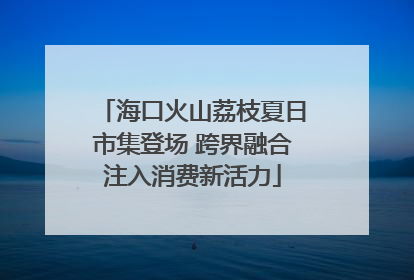 海口火山荔枝夏日市集登场 跨界融合注入消费新活力