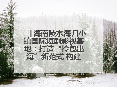 海南陵水海归小镇国际短剧影视基地：打造“拎包出海”新范式 构建全球影视产业“新热土”