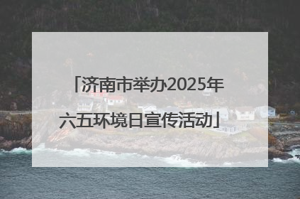 济南市举办2025年六五环境日宣传活动