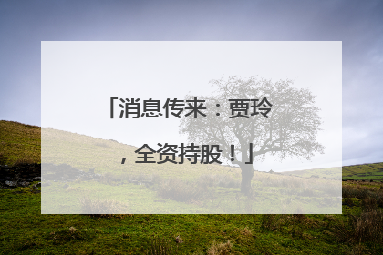 消息传来：贾玲，全资持股！