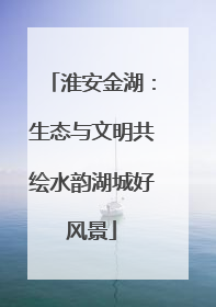 淮安金湖：生态与文明共绘水韵湖城好风景