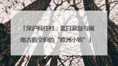 深沪科任村：蓝白浪漫与闽南古韵交织的“欧洲小镇”