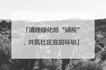 清理绿化带“顽疾”，共筑社区宜居环境