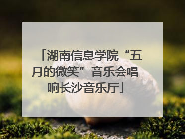 湖南信息学院“五月的微笑”音乐会唱响长沙音乐厅