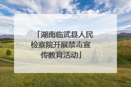湖南临武县人民检察院开展禁毒宣传教育活动