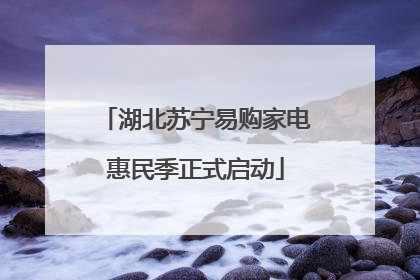 湖北苏宁易购家电惠民季正式启动