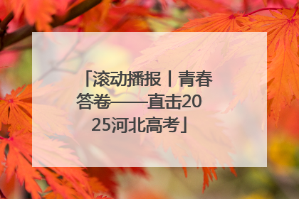 滚动播报丨青春答卷——直击2025河北高考
