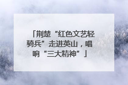 荆楚“红色文艺轻骑兵”走进英山，唱响“三大精神”