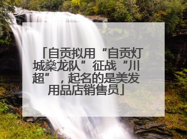 自贡拟用“自贡灯城燊龙队”征战“川超”，起名的是美发用品店销售员