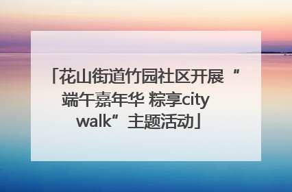 花山街道竹园社区开展“端午嘉年华 粽享city walk”主题活动