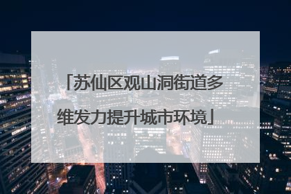 苏仙区观山洞街道多维发力提升城市环境