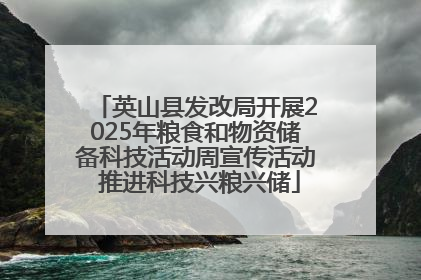 英山县发改局开展2025年粮食和物资储备科技活动周宣传活动 推进科技兴粮兴储