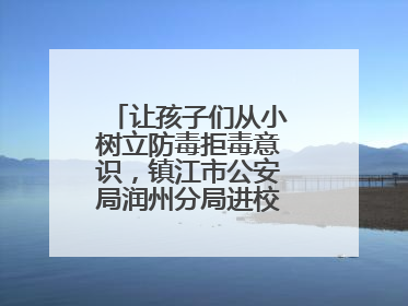 让孩子们从小树立防毒拒毒意识，镇江市公安局润州分局进校展开禁毒宣传
